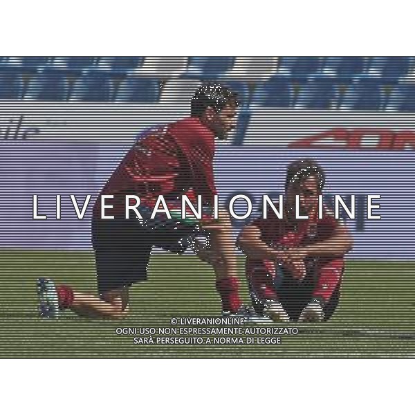 REGGIANA - SPAL CAMPIONATO CALCIO SERIE B 07.05.2021 NELLA FOTO LA DELUSIONE A FINE GARA DEI GIOCATORI DELLA REGGIANA PER LA RETROCESSIONE IN SERIE C ©SANTANDREAi / AGENZIA ALDO LIVERANI SAS