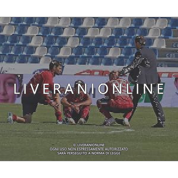 REGGIANA - SPAL CAMPIONATO CALCIO SERIE B 07.05.2021 NELLA FOTO LA DELUSIONE A FINE GARA DEI GIOCATORI DELLA REGGIANA PER LA RETROCESSIONE IN SERIE C ©SANTANDREAi / AGENZIA ALDO LIVERANI SAS