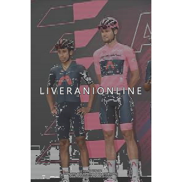 09-05-2021 Giro D\'italia; Tappa 02 Stupinigi - Novara; 2021, Ineos Grenadiers; Ganna, Filippo; Bernal Gomez, Arley; Stupinigi; ©SIROTTI / AGENZIA ALDO LIVERANI SAS