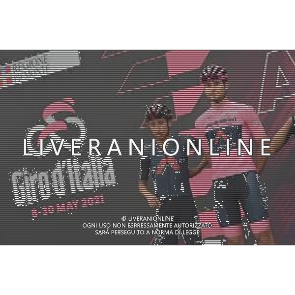 09-05-2021 Giro D\'italia; Tappa 02 Stupinigi - Novara; 2021, Ineos Grenadiers; Ganna, Filippo; Bernal Gomez, Arley; Stupinigi; ©SIROTTI / AGENZIA ALDO LIVERANI SAS