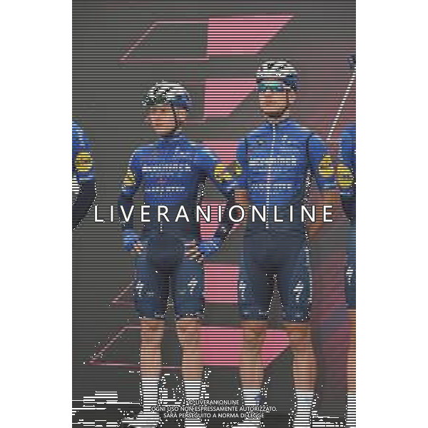 09-05-2021 Giro D\'italia; Tappa 02 Stupinigi - Novara; 2021, Deceuninck - Quick Step; Evenepoel, Remco; Almeida, Joao; Stupinigi; ©SIROTTI / AGENZIA ALDO LIVERANI SAS