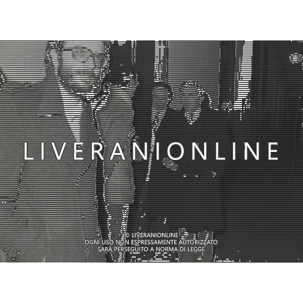 RETROSPETTIVA FELICE COLOMBO PRESIDENTE AC MILAN NELLA FOTO FELICE COLOMBOPRESIDENTE MILAN CON SANDRO VITALI NELL\'ANNO 1978 IN TRIBUNALE A MILANO AG ALDO LIVERANI SAS