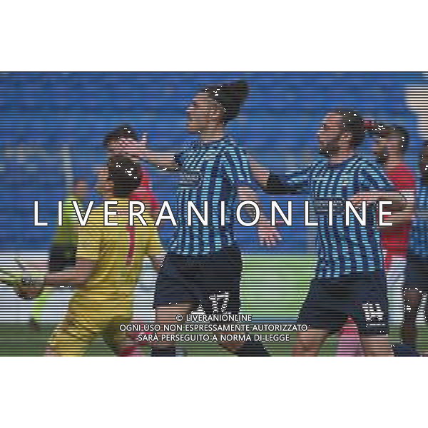 © TVRG Simone Iocolano (Lecco) esulta dopo il gol dell\'1 a 1 Lecco vs Grosseto Campionato Serie C - 1o turno playoff Lecco 09-05-2021 Stadio Rigamonti Ceppi foto Roberto Garavaglia/ag. Aldo Liverani sas