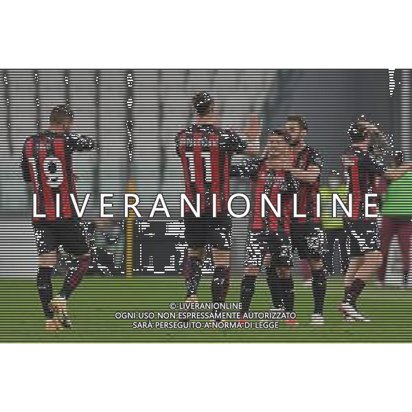 ©Alessandro Falzone/Agenzia Aldo Liverani Torino 09.05.2021 Stadio Allianz Stadium Juventus vs Milan Serie A Tim 2020-2021 Nella foto : ESULTANZA GOL DI BRAHIM DIAZ CON ZLATAN IBRAHIMOVIC ©FALZONE / AGENZIA ALDO LIVERANI SAS