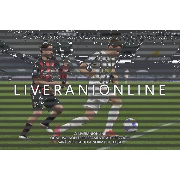 ©Alessandro Falzone/Agenzia Aldo Liverani Torino 09.05.2021 Stadio Allianz Stadium Juventus vs Milan Serie A Tim 2020-2021 Nella foto : Federico Chiesa-Davide Calabria