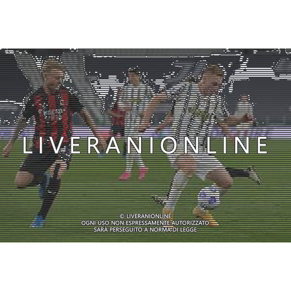 ©Alessandro Falzone/Agenzia Aldo Liverani Torino 09.05.2021 Stadio Allianz Stadium Juventus vs Milan Serie A Tim 2020-2021 Nella foto : Dejan Kulusevski-Simon Kjaer