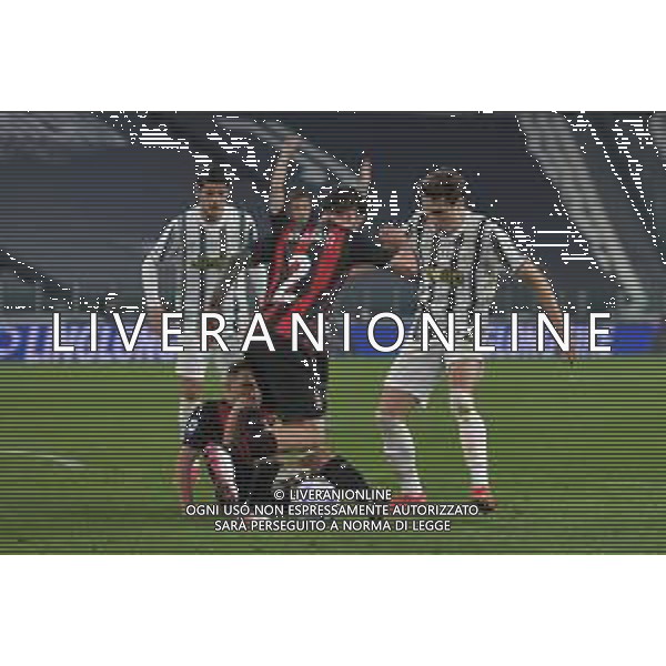©Alessandro Falzone/Agenzia Aldo Liverani Torino 09.05.2021 Stadio Allianz Stadium Juventus vs Milan Serie A Tim 2020-2021 Nella foto : Federico Chiesa-Davide Calabria-Ismael Bennacer