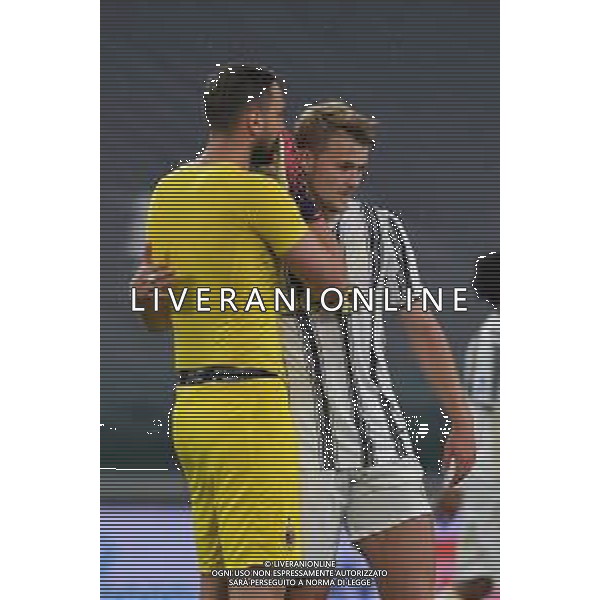 ©Alessandro Falzone/Agenzia Aldo Liverani Torino 09.05.2021 Stadio Allianz Stadium Juventus vs Milan Serie A Tim 2020-2021 Nella foto : Gianluigi Donnarumma-Matthijs De Ligt