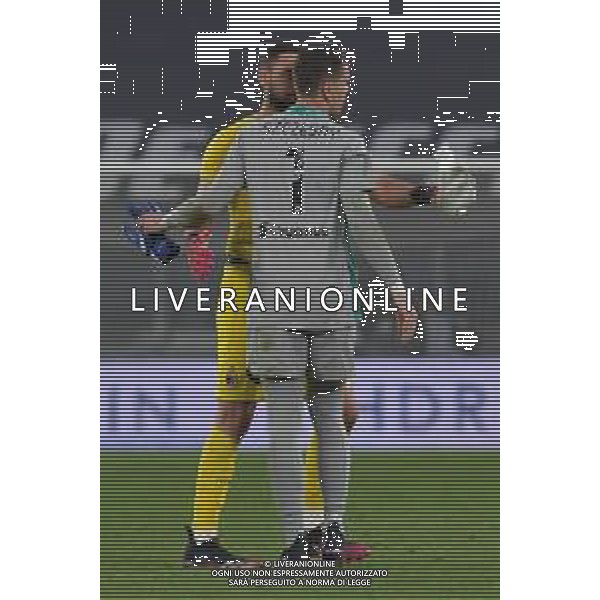 ©Alessandro Falzone/Agenzia Aldo Liverani Torino 09.05.2021 Stadio Allianz Stadium Juventus vs Milan Serie A Tim 2020-2021 Nella foto : Wojciech Szczesny-Gianluigi Donnarumma