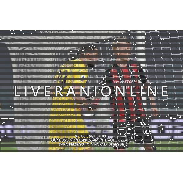 ©Alessandro Falzone/Agenzia Aldo Liverani Torino 09.05.2021 Stadio Allianz Stadium Juventus vs Milan Serie A Tim 2020-2021 Nella foto : Gianluigi Donnarumma-Simon Kjaer