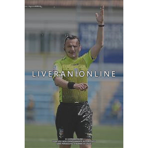 © TVRG l\'arbitro Eduart Pashuku di Albano Laziale (Roma) Lecco vs Grosseto Campionato Serie C - 1o turno playoff Lecco 09-05-2021 Stadio Rigamonti Ceppi foto Roberto Garavaglia/ag. Aldo Liverani sas