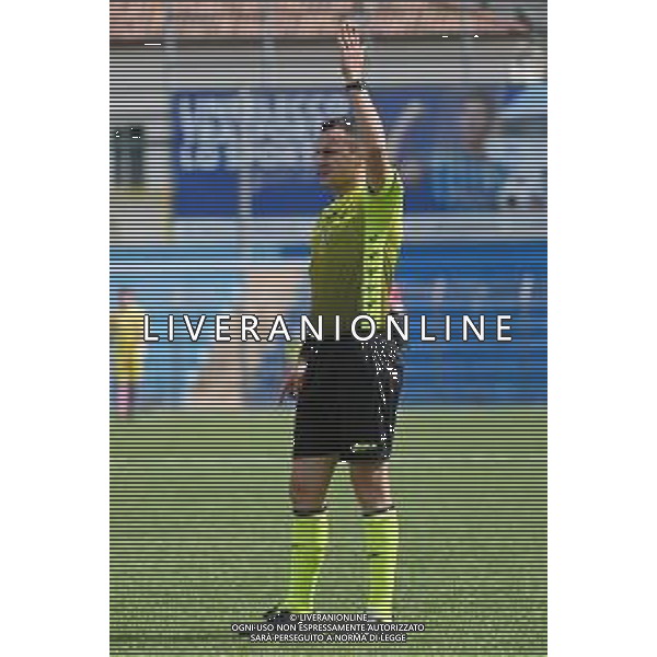 © TVRG l\'arbitro Eduart Pashuku di Albano Laziale (Roma) Lecco vs Grosseto Campionato Serie C - 1o turno playoff Lecco 09-05-2021 Stadio Rigamonti Ceppi foto Roberto Garavaglia/ag. Aldo Liverani sas