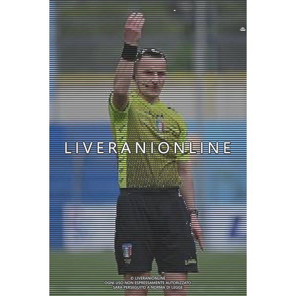 © TVRG l\'arbitro Eduart Pashuku di Albano Laziale (Roma) Lecco vs Grosseto Campionato Serie C - 1o turno playoff Lecco 09-05-2021 Stadio Rigamonti Ceppi foto Roberto Garavaglia/ag. Aldo Liverani sas
