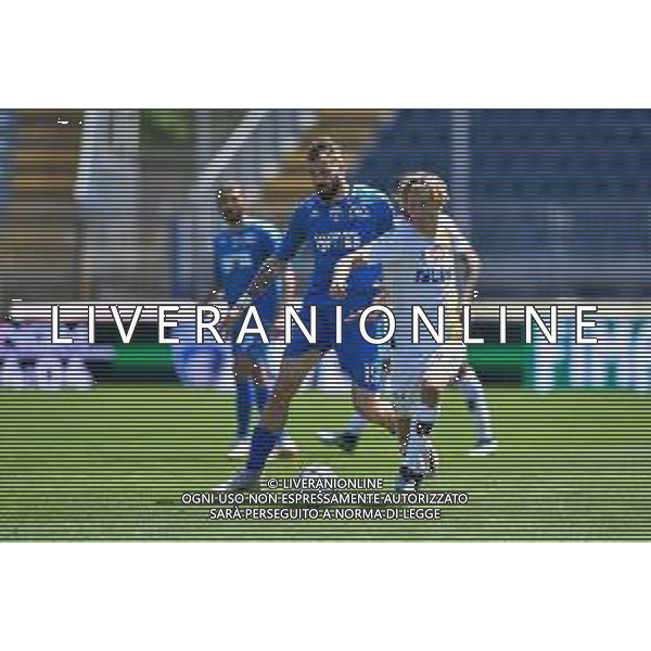 Guglielmii/LMedia - Empoli FC vs US Lecce - Campionato di Calcio Serie BKT 2020/2021 10 maggio 2021 - Stadio Carlo Castellani, Empoli, Italia Nella foto: Andrea La Mantia (Empoli) e Morten Hjulmand (Lecce) @Guglielmii/LMedia AG ALDO LIVERANI SAS
