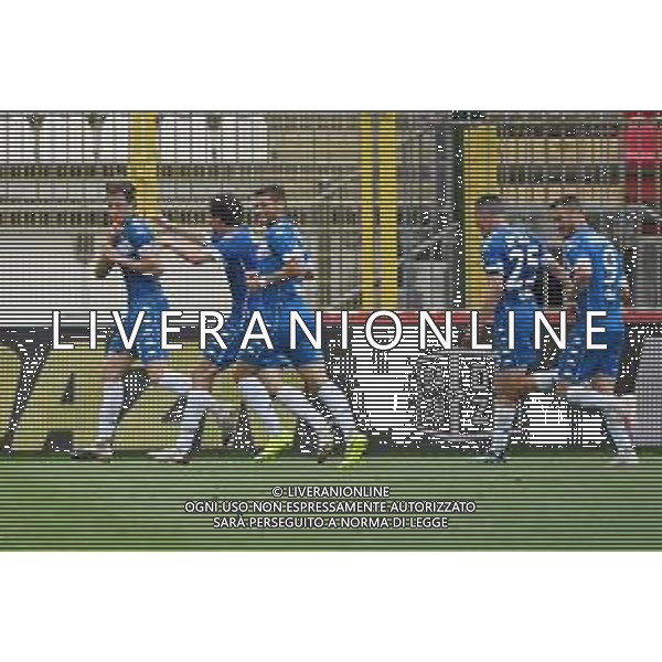 © TVRG esultanza Brescia dopo il gol del 2 a 0 Monza vs Brewscia Campionato Serie BKT - 38a giornata Monza 10-05-2021 U-Power Stadium foto Roberto Garavaglia/ag. Aldo Liverani sas