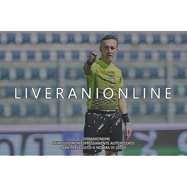 Guglielmii/LMedia - Empoli FC vs US Lecce - Campionato di Calcio Serie BKT 2020/2021 10 maggio 2021 - Stadio Carlo Castellani, Empoli, Italia Nella foto: L\'arbitro Gianluca Aureliano di Bologna @Guglielmii/LMedia AG ALDO LIVERANI SAS