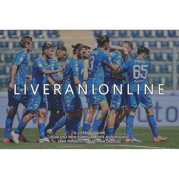 Guglielmii/LMedia - Empoli FC vs US Lecce - Campionato di Calcio Serie BKT 2020/2021 10 maggio 2021 - Stadio Carlo Castellani, Empoli, Italia Nella foto: Esultanza Empoli @Guglielmii/LMedia AG ALDO LIVERANI SAS