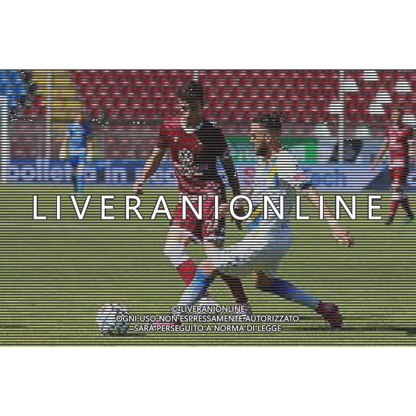 REGGINA - FROSINONE CAMPIONATO CALCIO SERIE BKT 10.05.2021 NELLA FOTO FRANCESCO ZAMPANO (FROSINONE) E ENRICO DEL PRATO (REGGINA) ©PASQUALE GAREFFA / AGENZIA ALDO LIVERANI SAS