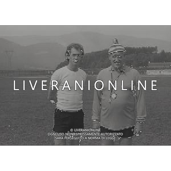 RETROSPETTIVA PAULO ROBERTO FALCAO CALCIATORE NELLA FOTO PAULO ROBERTO FALCAO CON L\'ALLENATORE NILS LIEDHOLM ALLENATORE ROMA NELL\'ANNO 1983-1984 AG ALDO LIVERANI SAS