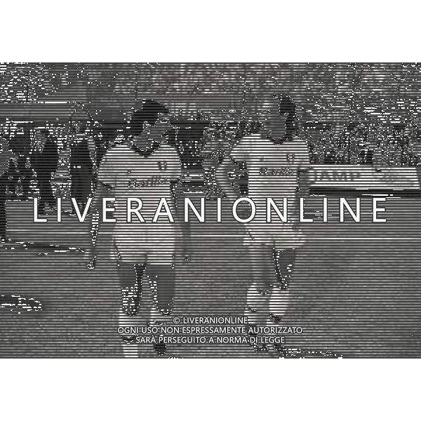 RETROSPETTIVA PAULO ROBERTO FALCAO CALCIATORE NELLA FOTO PAULO ROBERTO FALCAO CON EMIDIO ODDI NELL\'ANNO 1983-1984 AG ALDO LIVERANI SAS