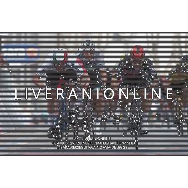 12-05-2021 Giro D\'italia; Tappa 05 Modena - Cattolica; 2021, Lotto - Soudal; 2021, Qhubeka - Assos; Ewan, Caleb; Nizzolo, Giacomo; Cattolica; ©SIROTTI /AGENZIA ALDO LIVERANI SAS