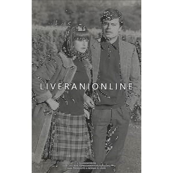 RETROSPETTIVA JEAN SOREL ATTORE NELLA FOTO JEAN SOREL CON LA MOGLIE ANNA MARIA FERRERO NELL\'ANNO 1967 AG ALDO LIVERANI SAS