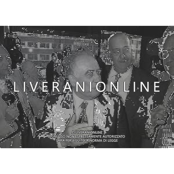 08-07-1996 MILANO RIUNIONE PREDIDENTI LEGA CALCIO NELLA FOTO FRANCO SENSI PRESIDENTE ROMA CALCIO AG ALDO LIVERANI SAS 