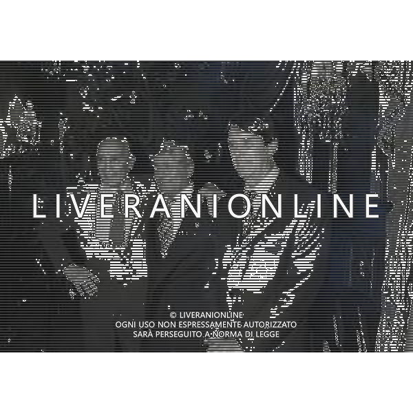 19-12-1996 MILANO HOTEL PPRINCIPE E SAVOIA FESTA NATALIZIA LEGA CALCIO NELLA FOTO ENZO BEARZOT CON LUCIANO NIZZOLA E CESARE MALDINI AG ALDO LIVERANI SAS