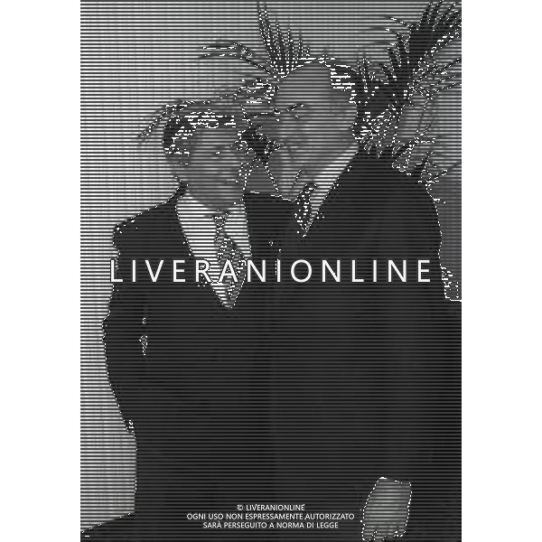 19-12-1996 MILANO HOTEL PPRINCIPE E SAVOIA FESTA NATALIZIA LEGA CALCIO NELLA FOTO LUCIANO NIZZOLA E ANTONIO GIRAUDO AG ALDO LIVERANI SAS