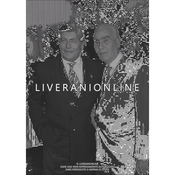 19-12-1996 MILANO HOTEL PPRINCIPE E SAVOIA FESTA NATALIZIA LEGA CALCIO NELLA FOTO LUCIANO NIZZOLA E MICHE TIGANI AG ALDO LIVERANI SAS