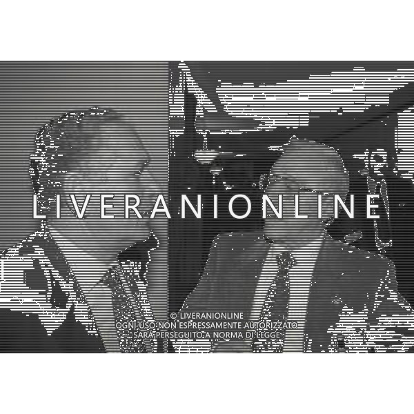 1996 MILANO LEGA CALCIO ASSEGNAZIONE DIRITTI TELEVISIVI ALLA PRESENZA DEI PRESIDENTI NELLA FOTO DOMENICO LUZZARA E VINCENZO MATARRESE AG ALDO LIVERANI SAS