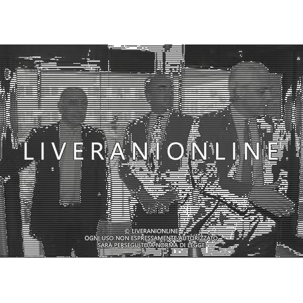 1995-1996 MILANO ASSEMBLEA LEGA CALCIO PRESIDENTI NELLA FOTO ADRIANO GALLIANI ANTONIO GIRAUDO E ROBERTO BETTEGA AG ALDO LIVERANI SAS