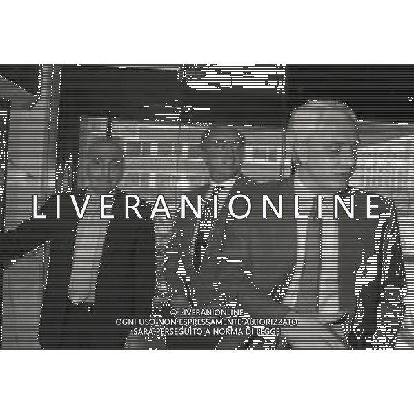 1995-1996 MILANO ASSEMBLEA LEGA CALCIO PRESIDENTI NELLA FOTO ADRIANO GALLIANI -ANTONIO GIRAUDO E ROBERTO BETTEGA AG ALDO LIVERANI SAS