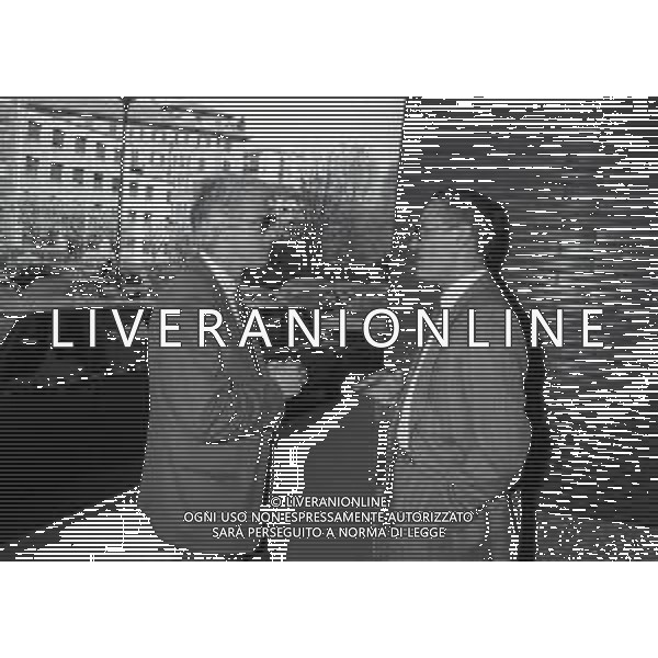1989 MILANO VIA FILIPPETTI LEGA CALCIO RIUNIONE PRESIDENTI NELLA FOTO EMILANO MASCETTI E FRANCO MANNI AG ALDO LIVERANI SAS