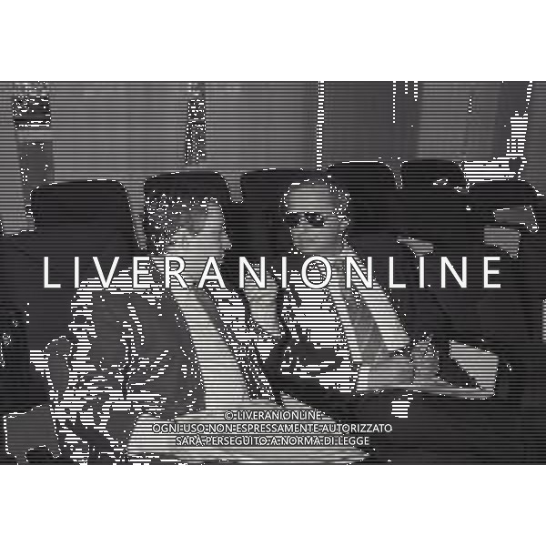 1989 MILANO VIA FILIPPETTI LEGA CALCIO RIUNIONE PRESIDENTI NELLA FOTO GINO CORIONI AG ALDO LIVERANI SAS