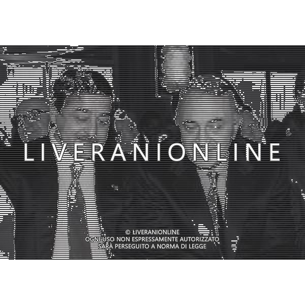 1990 MILANO LEGA CALCIO RIUNIONE PRESIDENTI NELLA FOTO FRANCO JURLANO E CORRADO FERLAINO AG ALDO LIVERANI SAS