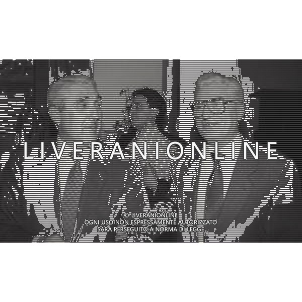 1990 MILANO LEGA CALCIO RIUNIONE PRESIDENTI NELLA FOTO RENZO RIGHETTI E GIULIO CAMPANATI AG ALDO LIVERANI SAS