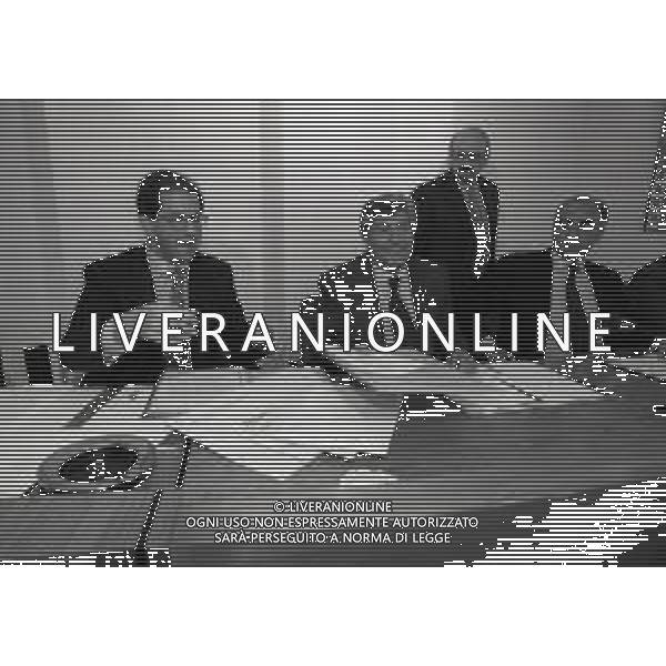 1996 MILANO ASSEMBLEA DI LEGA PRESIDENTI NELLA FOTO LUCIANO NIZZOLA E ANTONIO GIRAUDO AG ALDO LIVERANI SAS