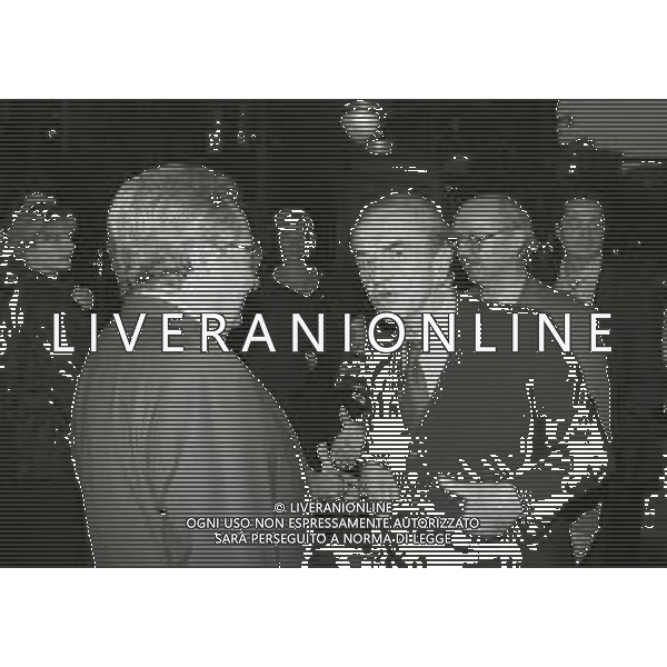 1996 MILANO HOTEL RAMADA PRESENTAZIONE DEL NUOVO MARCHIO DELLA LEGA CALCIO NELLA FOTO CANDIDO CANNAVO\' E GIUSEPPE PRISCO AG ALDO LIVERANI SAS