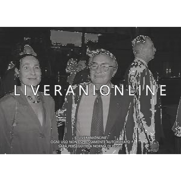 1996 MILANO HOTEL RAMADA PRESENTAZIONE DEL NUOVO MARCHIO DELLA LEGA CALCIO NELLA FOTO CANDIDO CANNAVO\' CON LA MOGLIE AG ALDO LIVERANI SAS
