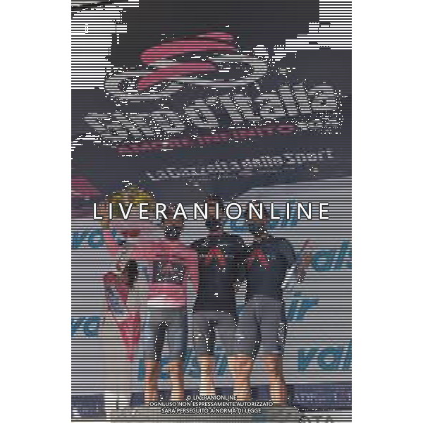 17-05-2021 Giro D\'italia; Tappa 10 L\'aquila - Foligno; 2021, Ineos Grenadiers; Bernal Gomez, Arley; Puccio, Salvatore; Narvaez, Jhonnatan; Foligno; ©SIROTTI/AGENZIA ALDO LIVERANI SAS