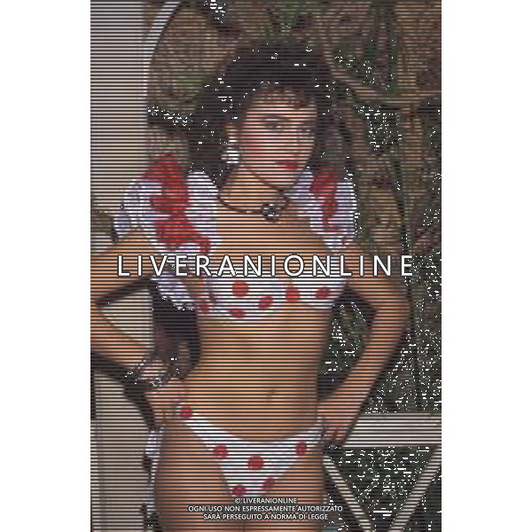 RETROSPETTIVA LORY DEL SANTO SHOWGIRL NEL 1984 NEL VARIETA\' \'DRIVE IN\' ©Archivio Giovanni Liverani /AGENZIA ALDO LIVERANI SAS