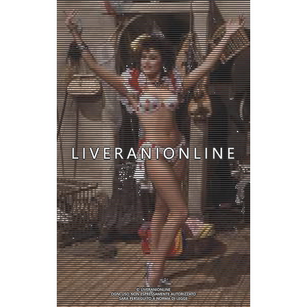 RETROSPETTIVA LORY DEL SANTO SHOWGIRL NEL 1984 NEL VARIETA\' \'DRIVE IN\' ©Archivio Giovanni Liverani /AGENZIA ALDO LIVERANI SAS