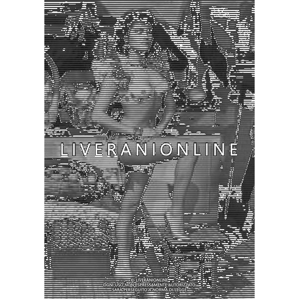 RETROSPETTIVA LORY DEL SANTO SHOWGIRL NEL 1984 NEL VARIETA\' \'DRIVE IN\' ©Archivio Giovanni Liverani /AGENZIA ALDO LIVERANI SAS