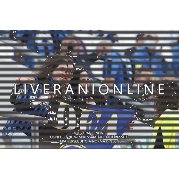 Atalanta - Juventus Finale di Coppa Italia TIMVISION CUP 2021 del 19/05/2021 nella foto: il ritorno dei tifosi sulle tribune - i tifosi dell\' Atalanta ©Claudio Zamagni/Agenzia Aldo Liverani during TIMVISION CUP final match between ATALANTA and JUVENTUS at Mapei Stadium in Reggio-Emilia on May 19 2021 photo credit by Claudio Zamagni/Aldo Liverani Photo Agency