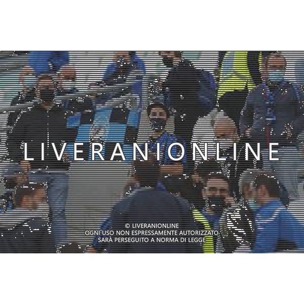Atalanta - Juventus Finale di Coppa Italia TIMVISION CUP 2021 del 19/05/2021 nella foto: il ritorno dei tifosi sulle tribune - i tifosi dell\' Atalanta ©Claudio Zamagni/Agenzia Aldo Liverani during TIMVISION CUP final match between ATALANTA and JUVENTUS at Mapei Stadium in Reggio-Emilia on May 19 2021 photo credit by Claudio Zamagni/Aldo Liverani Photo Agency