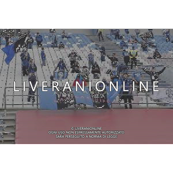 Atalanta - Juventus Finale di Coppa Italia TIMVISION CUP 2021 del 19/05/2021 nella foto: il ritorno dei tifosi sulle tribune - i tifosi dell\' Atalanta ©Claudio Zamagni/Agenzia Aldo Liverani during TIMVISION CUP final match between ATALANTA and JUVENTUS at Mapei Stadium in Reggio-Emilia on May 19 2021 photo credit by Claudio Zamagni/Aldo Liverani Photo Agency