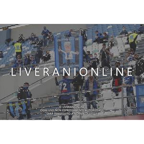 Atalanta - Juventus Finale di Coppa Italia TIMVISION CUP 2021 del 19/05/2021 nella foto: il ritorno dei tifosi sulle tribune - i tifosi dell\' Atalanta ©Claudio Zamagni/Agenzia Aldo Liverani during TIMVISION CUP final match between ATALANTA and JUVENTUS at Mapei Stadium in Reggio-Emilia on May 19 2021 photo credit by Claudio Zamagni/Aldo Liverani Photo Agency