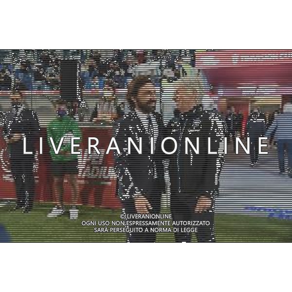 ATALANTA - JUVENTUS FINALE COPPA ITALIA TIM CUP REGGIO EMILIA 19.05.2021 NELLA FOTO ANDREA PIRLO E GIAN PIERO GASPERINI ©POOL Lega Calcio Serie A /AGENZIA ALDO LIVERANI SAS