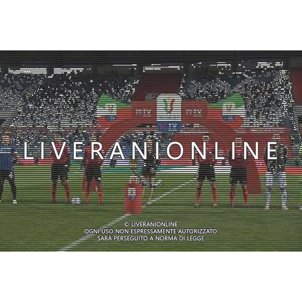 ATALANTA - JUVENTUS FINALE COPPA ITALIA TIM CUP REGGIO EMILIA 19.05.2021 NELLA FOTO ANNALISA CANTA L\'INNO NAZIONALE ©POOL Lega Calcio Serie A /AGENZIA ALDO LIVERANI SAS